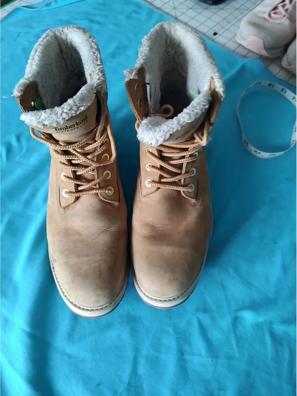 Timberland Men's Shearling-Lined Waterproof Boots, Size 9
